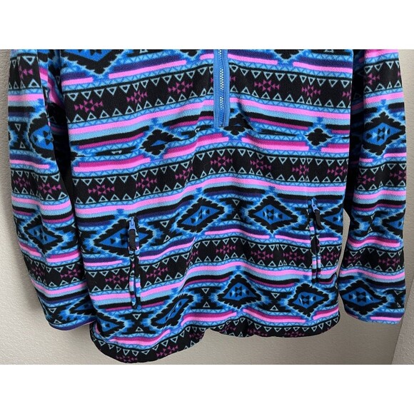 Chubbies Men’s L Reversible 1/2 Zip Fleece Jacket Southwestern/Aztec - Picture 10 of 14